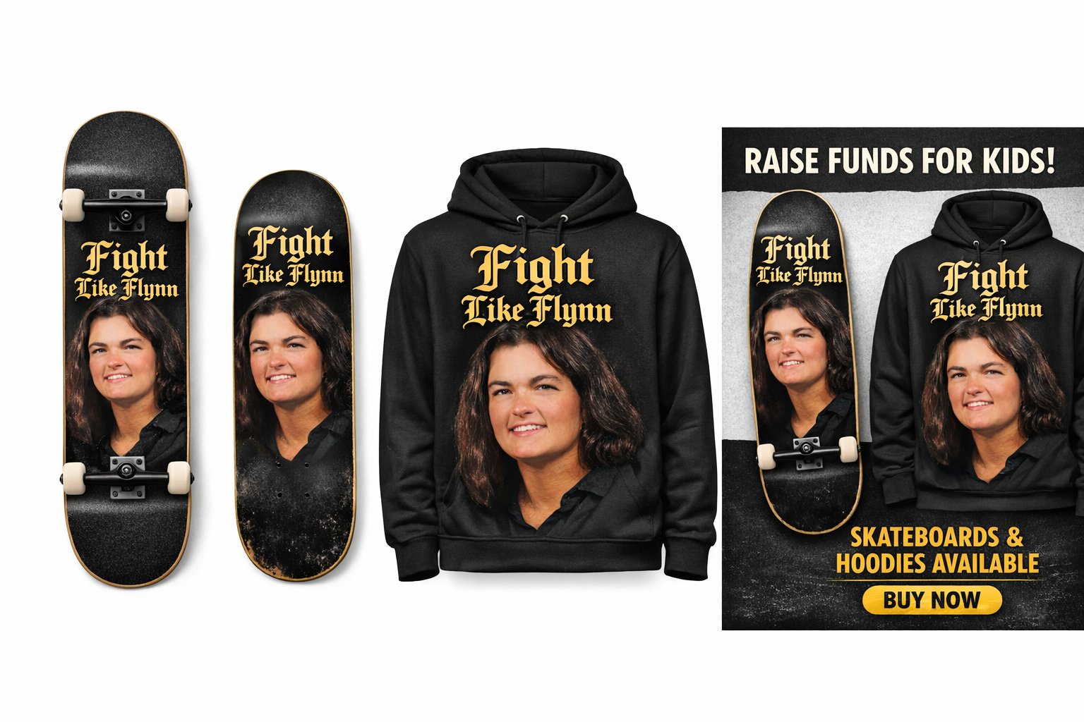 KCD Black Portrait Deck and Hoodie