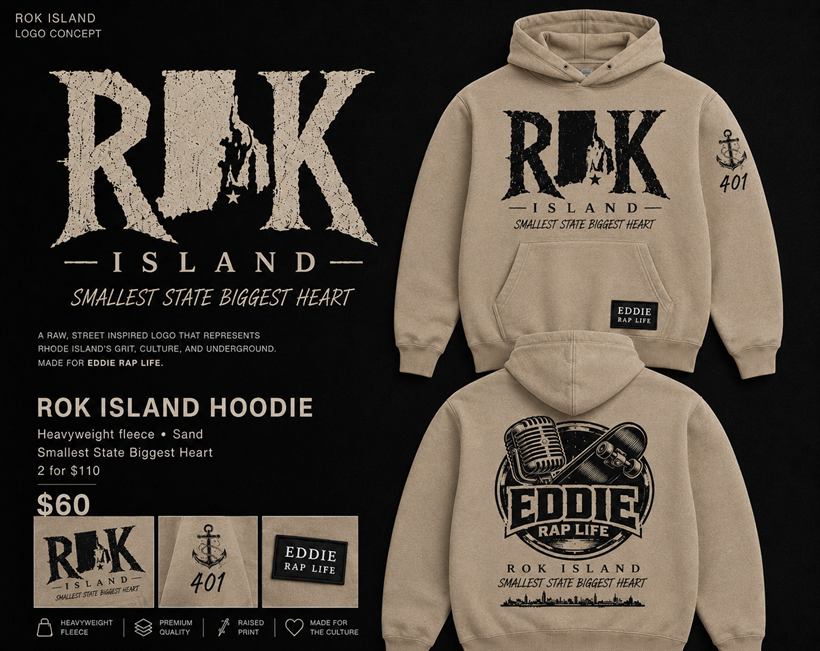 Rok Island Hoodie &mdash; Sand