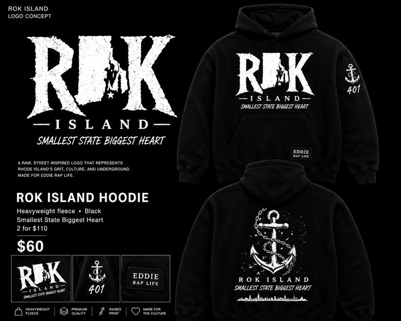 Rok Island Hoodie &mdash; Black