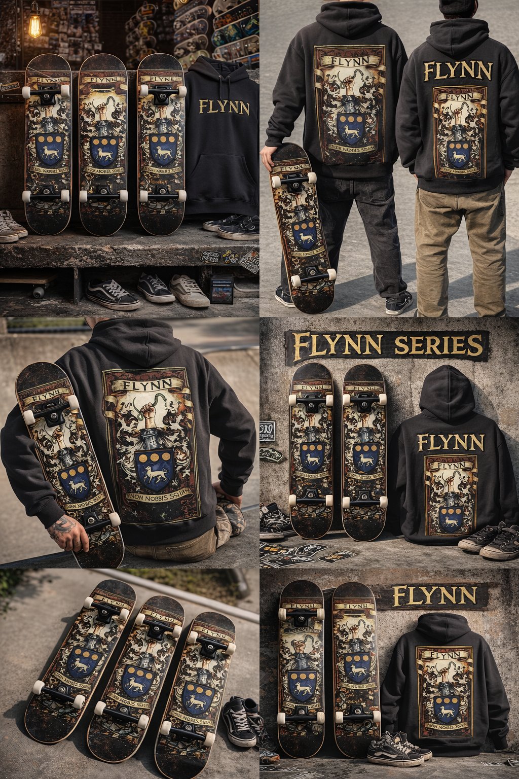 Flynn Series Coat of Arms Deck and Hoodie