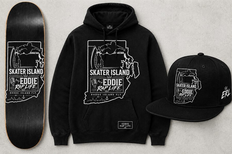 Skater Island / Eddie Rap Life Hoodie